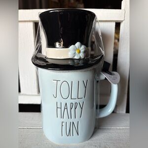 Rae Dunn Frosty the Snowman Mug with Black Ribbon